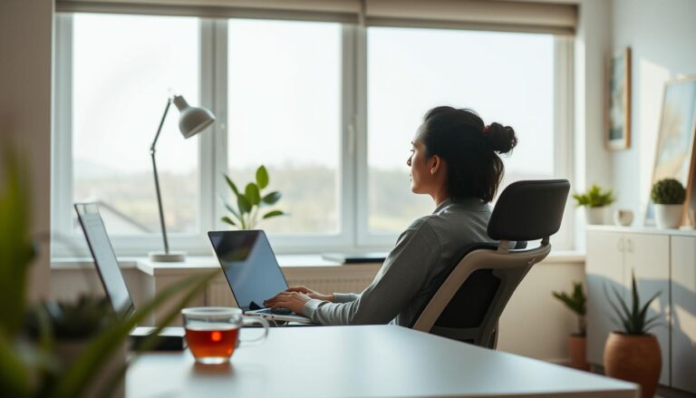 Biofeedback: Como Controlar Estresse e Ansiedade com Tecnologia Imagine entender seu corpo como nunca antes. Uma ferramenta revolucionária da medicina comportamental, desenvolvida nos anos 60, transforma sinais biológicos em informações úteis para o autocontrole. Essa abordagem combina tecnologia avançada e conhecimento científico para ajudar você a gerenciar reações físicas e emocionais. Através de sensores não invasivos, é possível monitorar funções como frequência cardíaca e tensão muscular em tempo real. Profissionais de saúde – de psicólogos a fisioterapeutas – utilizam esses dados para criar estratégias personalizadas. O melhor? Tudo acontece de forma segura, sem medicamentos ou procedimentos invasivos. Essa metodologia inovadora coloca você no comando do próprio bem-estar. Ao visualizar como seu corpo reage ao estresse, aprende-se a modificar essas respostas gradualmente. O resultado é uma melhora significativa na qualidade de vida, com efeitos duradouros no dia a dia. Principais Benefícios Técnica desenvolvida na década de 60 com aplicação multidisciplinar Monitoramento em tempo real de funções corporais através de sensores Alternativa segura e não invasiva para tratamento de ansiedade Empodera o paciente no processo de autoconhecimento e cura Integração entre tecnologia e cuidados com a saúde mental Introdução ao Biofeedback e Contexto Tecnológico A revolução no autocontrole corporal começou com uma simples descoberta nos anos 60. Nos Estados Unidos, pesquisadores perceberam que funções involuntárias – como batimentos cardíacos – poderiam ser modificadas através de treinamento consciente. Essa percepção deu origem a um método que une ciência e tecnologia para transformar a relação entre mente e corpo. Conceito e Origem da Técnica A ideia central é simples: nosso organismo envia sinais que podemos aprender a interpretar. Sensores capturam dados como temperatura da pele ou tensão muscular, mostrando-os em gráficos ou sons. Isso permite identificar padrões de estresse e ansiedade, por exemplo, e trabalhar para alterá-los. Importância da Tecnologia na Saúde Hoje, equipamentos modernos oferecem precisão que exames tradicionais não alcançam. Profissionais atualizados usam essas ferramentas para criar planos de tratamento personalizados. Dados em tempo real ajudam pacientes a entenderem seu corpo, acelerando processos de recuperação e prevenção. Muitos cursos ainda focam em métodos convencionais, mas quem domina a integração tecnológica se destaca no mercado. A chave está em usar avanços sem perder o foco humano – afinal, saúde é sobre pessoas, não apenas números. Medição e Funcionalidades dos Aparelhos de Biofeedback Os dispositivos modernos revelam segredos do organismo através de tecnologia inteligente. Sensores avançados capturam informações que antes passavam despercebidas, transformando sinais corporais em dados acionáveis para profissionais e pacientes. Métodos de Medição: Eletromiografia, Termal e EEG Três técnicas se destacam na análise corporal. A eletromiografia (EMG) usa eletrodos na pele para medir atividade muscular – ideal para identificar pontos de tensão. Sensores térmicos nas mãos detectam variações no fluxo sanguíneo, indicando respostas ao estresse. Já o EEG mapeia ondas cerebrais, mostrando como o cérebro reage em diferentes estados emocionais. Análise de Parâmetros Fisiológicos Os aparelhos modernos cruzam informações em tempo real. Detectam desde alterações na frequência cardíaca até microvariações na respiração. Esses padrões ajudam a criar exercícios personalizados, como técnicas de respiração para equilibrar o sistema nervoso. Inovações e Aplicações Clínicas Dispositivos portáteis e apps transformaram o tratamento. Pacientes agora monitoram dados vitais no dia a dia, enquanto jogos interativos tornam a terapia mais dinâmica. Um estudo recente mostra que 68% dos usuários relatam melhor controle da ansiedade usando esses métodos. Integração de múltiplos sensores para leitura simultânea Relatórios detalhados sobre variabilidade cardíaca Treinamento interativo com realidade virtual Aplicações do Biofeedback na Saúde e no Bem-Estar A conexão entre mente e corpo ganha novos contornos com métodos modernos. Técnicas baseadas em dados fisiológicos oferecem soluções personalizadas para diversos desafios de saúde, desde condições emocionais até doenças crônicas. O segredo está na capacidade de transformar sinais corporais em estratégias práticas. Controle do Estresse e Ansiedade Quem convive com estresse ansiedade encontra na tecnologia um aliado surpreendente. Sensores capturam respostas como sudorese ou batimentos cardíacos, mostrando em gráficos como o corpo reage a situações desafiadoras. Durante as sessões, a pessoa aprende a regular a respiração e relaxar músculos tensionados – habilidades que reduzem crises de pânico a longo prazo. Tratamento de Dores Crônicas e Problemas Cardíacos Para quem sofre com incômodos persistentes, a abordagem traz alívio sem medicamentos. O método EMG identifica pontos de tensão muscular invisíveis a olho nu, ensinando o relaxamento preciso. Já para problemas cardíacos, o treino de variabilidade da frequência mostra como equilibrar o sistema nervoso. Outras aplicações incluem: Redução de enxaquecas através do controle térmico das mãos Melhora em distúrbios digestivos ligados ao estresse Regulação de padrões de sono com neurofeedback Essa versatilidade explica por que a técnica se tornou fundamental em clínicas e hospitais. Ao tratar causas fisiológicas e emocionais juntas, oferece um caminho integrado para o bem-estar. Biofeedback na Reabilitação do Pavimento Pélvico A recuperação do pavimento pélvico ganhou um aliado tecnológico inovador. Sensores especiais medem a atividade dos músculos através de sondas ou eletrodos, transformando dados em gráficos compreensíveis. Essa abordagem é ideal para quem tem dificuldade em sentir ou controlar essa região, ajudando a identificar movimentos precisos durante os exercícios. Consciência Corporal e Exercícios Dirigidos Muitos pacientes descobrem músculos que nem sabiam existir. O feedback visual mostra em tempo real se a contração está correta, acelerando o aprendizado. Fisioterapeutas usam essas informações para ajustar técnicas, tornando cada sessão mais eficaz do que instruções verbais convencionais. Benefícios para a Reabilitação e Qualidade de Vida Em 6-8 semanas de prática, resultados aparecem. A consciência corporal melhora problemas como incontinência e desconfortos íntimos. A Associação Americana de Urologia recomenda o método como primeira opção para casos leves a moderados. Com treinos diários orientados por fisioterapeutas, pacientes recuperam autonomia. A técnica não só trata sintomas, mas devolve qualidade de vida através do controle muscular consciente. FAQ Como essa técnica ajuda a controlar o estresse? Ela usa sensores para monitorar reações do corpo, como frequência cardíaca e tensão muscular. Com esses dados, você aprende a identificar sinais de estresse e ajustar sua resposta, promovendo relaxamento e autocontrole. Os aparelhos são seguros para qualquer pessoa? Sim, os dispositivos são não invasivos e funcionam por meio de sensores externos. Porém, é importante consultar um profissional de saúde antes de iniciar o uso, principalmente em casos de doenças cardíacas ou neurológicas. Quanto tempo leva para ver resultados? Varia de acordo com cada pessoa. Alguns percebem melhorias em poucas sessões, enquanto outros podem precisar de semanas de prática. A consistência nos exercícios e o acompanhamento especializado aceleram os efeitos. Essa abordagem substitui tratamentos médicos? Não. Ela é complementar e funciona como uma ferramenta para auxiliar no gerenciamento de sintomas. Sempre siga as orientações do seu médico ou fisioterapeuta para tratamentos específicos. Funciona para dores crônicas? Sim! Ao monitorar a tensão muscular e outras respostas fisiológicas, é possível identificar padrões que pioram a dor. Com treino, você aprende a relaxar áreas específicas, reduzindo desconfortos de forma natural. Como é aplicado na reabilitação pélvica? Sensores ajudam a visualizar a atividade muscular da região pélvica em tempo real. Isso permite corrigir movimentos, fortalecer músculos e melhorar funções como controle urinário, trazendo mais confiança e qualidade de vida.