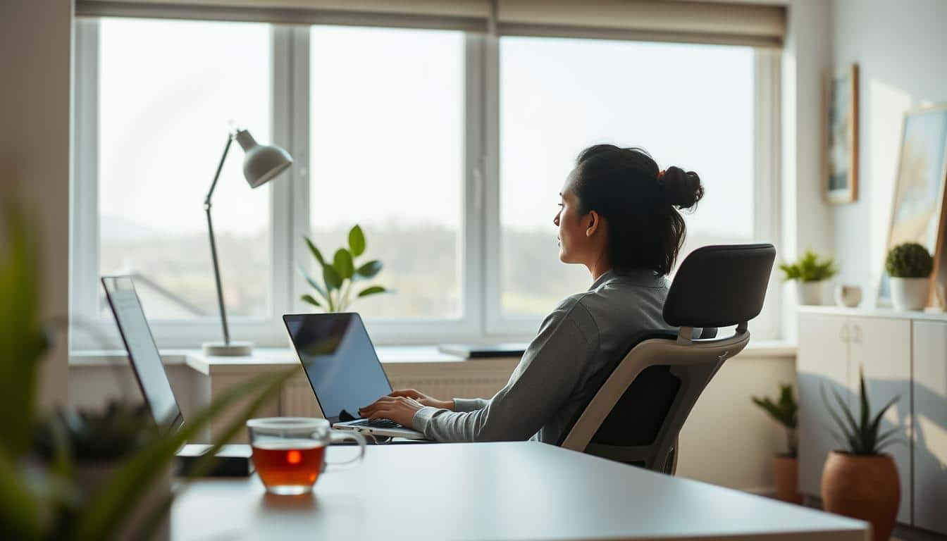Biofeedback: Como Controlar Estresse e Ansiedade com Tecnologia Imagine entender seu corpo como nunca antes. Uma ferramenta revolucionária da medicina comportamental, desenvolvida nos anos 60, transforma sinais biológicos em informações úteis para o autocontrole. Essa abordagem combina tecnologia avançada e conhecimento científico para ajudar você a gerenciar reações físicas e emocionais. Através de sensores não invasivos, é possível monitorar funções como frequência cardíaca e tensão muscular em tempo real. Profissionais de saúde – de psicólogos a fisioterapeutas – utilizam esses dados para criar estratégias personalizadas. O melhor? Tudo acontece de forma segura, sem medicamentos ou procedimentos invasivos. Essa metodologia inovadora coloca você no comando do próprio bem-estar. Ao visualizar como seu corpo reage ao estresse, aprende-se a modificar essas respostas gradualmente. O resultado é uma melhora significativa na qualidade de vida, com efeitos duradouros no dia a dia. Principais Benefícios Técnica desenvolvida na década de 60 com aplicação multidisciplinar Monitoramento em tempo real de funções corporais através de sensores Alternativa segura e não invasiva para tratamento de ansiedade Empodera o paciente no processo de autoconhecimento e cura Integração entre tecnologia e cuidados com a saúde mental Introdução ao Biofeedback e Contexto Tecnológico A revolução no autocontrole corporal começou com uma simples descoberta nos anos 60. Nos Estados Unidos, pesquisadores perceberam que funções involuntárias – como batimentos cardíacos – poderiam ser modificadas através de treinamento consciente. Essa percepção deu origem a um método que une ciência e tecnologia para transformar a relação entre mente e corpo. Conceito e Origem da Técnica A ideia central é simples: nosso organismo envia sinais que podemos aprender a interpretar. Sensores capturam dados como temperatura da pele ou tensão muscular, mostrando-os em gráficos ou sons. Isso permite identificar padrões de estresse e ansiedade, por exemplo, e trabalhar para alterá-los. Importância da Tecnologia na Saúde Hoje, equipamentos modernos oferecem precisão que exames tradicionais não alcançam. Profissionais atualizados usam essas ferramentas para criar planos de tratamento personalizados. Dados em tempo real ajudam pacientes a entenderem seu corpo, acelerando processos de recuperação e prevenção. Muitos cursos ainda focam em métodos convencionais, mas quem domina a integração tecnológica se destaca no mercado. A chave está em usar avanços sem perder o foco humano – afinal, saúde é sobre pessoas, não apenas números. Medição e Funcionalidades dos Aparelhos de Biofeedback Os dispositivos modernos revelam segredos do organismo através de tecnologia inteligente. Sensores avançados capturam informações que antes passavam despercebidas, transformando sinais corporais em dados acionáveis para profissionais e pacientes. Métodos de Medição: Eletromiografia, Termal e EEG Três técnicas se destacam na análise corporal. A eletromiografia (EMG) usa eletrodos na pele para medir atividade muscular – ideal para identificar pontos de tensão. Sensores térmicos nas mãos detectam variações no fluxo sanguíneo, indicando respostas ao estresse. Já o EEG mapeia ondas cerebrais, mostrando como o cérebro reage em diferentes estados emocionais. Análise de Parâmetros Fisiológicos Os aparelhos modernos cruzam informações em tempo real. Detectam desde alterações na frequência cardíaca até microvariações na respiração. Esses padrões ajudam a criar exercícios personalizados, como técnicas de respiração para equilibrar o sistema nervoso. Inovações e Aplicações Clínicas Dispositivos portáteis e apps transformaram o tratamento. Pacientes agora monitoram dados vitais no dia a dia, enquanto jogos interativos tornam a terapia mais dinâmica. Um estudo recente mostra que 68% dos usuários relatam melhor controle da ansiedade usando esses métodos. Integração de múltiplos sensores para leitura simultânea Relatórios detalhados sobre variabilidade cardíaca Treinamento interativo com realidade virtual Aplicações do Biofeedback na Saúde e no Bem-Estar A conexão entre mente e corpo ganha novos contornos com métodos modernos. Técnicas baseadas em dados fisiológicos oferecem soluções personalizadas para diversos desafios de saúde, desde condições emocionais até doenças crônicas. O segredo está na capacidade de transformar sinais corporais em estratégias práticas. Controle do Estresse e Ansiedade Quem convive com estresse ansiedade encontra na tecnologia um aliado surpreendente. Sensores capturam respostas como sudorese ou batimentos cardíacos, mostrando em gráficos como o corpo reage a situações desafiadoras. Durante as sessões, a pessoa aprende a regular a respiração e relaxar músculos tensionados – habilidades que reduzem crises de pânico a longo prazo. Tratamento de Dores Crônicas e Problemas Cardíacos Para quem sofre com incômodos persistentes, a abordagem traz alívio sem medicamentos. O método EMG identifica pontos de tensão muscular invisíveis a olho nu, ensinando o relaxamento preciso. Já para problemas cardíacos, o treino de variabilidade da frequência mostra como equilibrar o sistema nervoso. Outras aplicações incluem: Redução de enxaquecas através do controle térmico das mãos Melhora em distúrbios digestivos ligados ao estresse Regulação de padrões de sono com neurofeedback Essa versatilidade explica por que a técnica se tornou fundamental em clínicas e hospitais. Ao tratar causas fisiológicas e emocionais juntas, oferece um caminho integrado para o bem-estar. Biofeedback na Reabilitação do Pavimento Pélvico A recuperação do pavimento pélvico ganhou um aliado tecnológico inovador. Sensores especiais medem a atividade dos músculos através de sondas ou eletrodos, transformando dados em gráficos compreensíveis. Essa abordagem é ideal para quem tem dificuldade em sentir ou controlar essa região, ajudando a identificar movimentos precisos durante os exercícios. Consciência Corporal e Exercícios Dirigidos Muitos pacientes descobrem músculos que nem sabiam existir. O feedback visual mostra em tempo real se a contração está correta, acelerando o aprendizado. Fisioterapeutas usam essas informações para ajustar técnicas, tornando cada sessão mais eficaz do que instruções verbais convencionais. Benefícios para a Reabilitação e Qualidade de Vida Em 6-8 semanas de prática, resultados aparecem. A consciência corporal melhora problemas como incontinência e desconfortos íntimos. A Associação Americana de Urologia recomenda o método como primeira opção para casos leves a moderados. Com treinos diários orientados por fisioterapeutas, pacientes recuperam autonomia. A técnica não só trata sintomas, mas devolve qualidade de vida através do controle muscular consciente. FAQ Como essa técnica ajuda a controlar o estresse? Ela usa sensores para monitorar reações do corpo, como frequência cardíaca e tensão muscular. Com esses dados, você aprende a identificar sinais de estresse e ajustar sua resposta, promovendo relaxamento e autocontrole. Os aparelhos são seguros para qualquer pessoa? Sim, os dispositivos são não invasivos e funcionam por meio de sensores externos. Porém, é importante consultar um profissional de saúde antes de iniciar o uso, principalmente em casos de doenças cardíacas ou neurológicas. Quanto tempo leva para ver resultados? Varia de acordo com cada pessoa. Alguns percebem melhorias em poucas sessões, enquanto outros podem precisar de semanas de prática. A consistência nos exercícios e o acompanhamento especializado aceleram os efeitos. Essa abordagem substitui tratamentos médicos? Não. Ela é complementar e funciona como uma ferramenta para auxiliar no gerenciamento de sintomas. Sempre siga as orientações do seu médico ou fisioterapeuta para tratamentos específicos. Funciona para dores crônicas? Sim! Ao monitorar a tensão muscular e outras respostas fisiológicas, é possível identificar padrões que pioram a dor. Com treino, você aprende a relaxar áreas específicas, reduzindo desconfortos de forma natural. Como é aplicado na reabilitação pélvica? Sensores ajudam a visualizar a atividade muscular da região pélvica em tempo real. Isso permite corrigir movimentos, fortalecer músculos e melhorar funções como controle urinário, trazendo mais confiança e qualidade de vida.